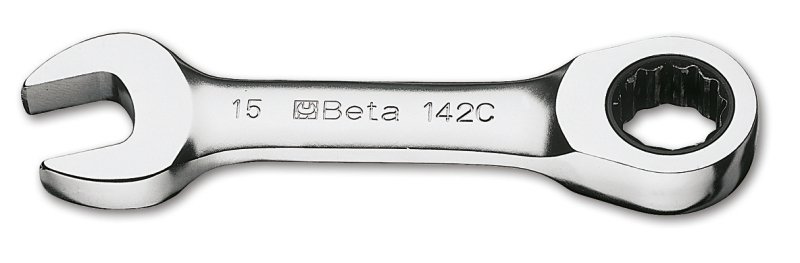 Beta 142C/A12 12 Piece Stubby Ratcheting Combination Spanner Set 8-19mm - Image 3