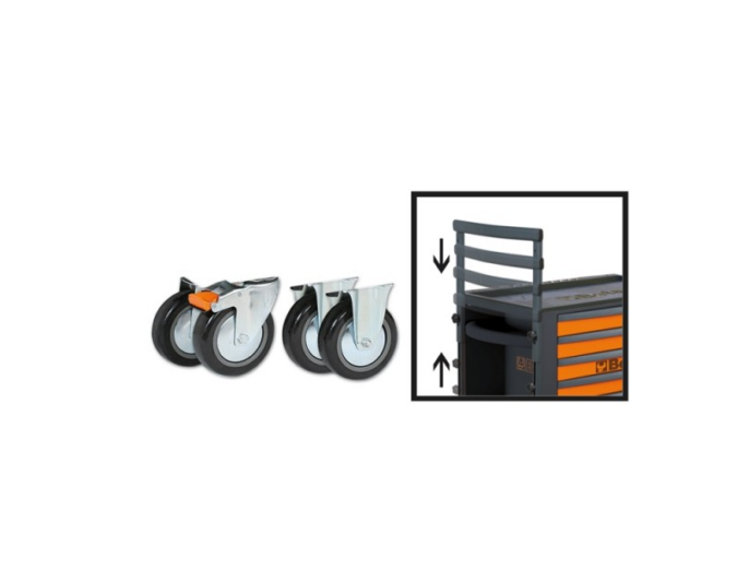 Beta 2300ST/KIT 5 Piece Castor Wheels & Handle For C23ST Tool box
