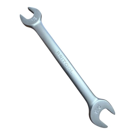 Old style – Britool 2J5056A Double Open Ended Spanner Wrench 1/2″ x 9/16″ AF.