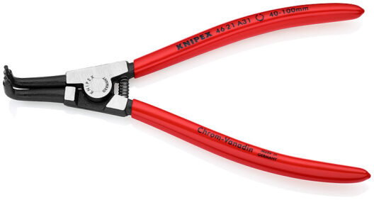 Knipex 46 21 A31 Circlip Pliers External 90° Bent Tip 40 - 100mm A31