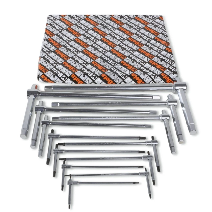 Beta 951/S14 14 Piece Metric Sliding T Handled Hexagon Key Wrench Set 2-14mm