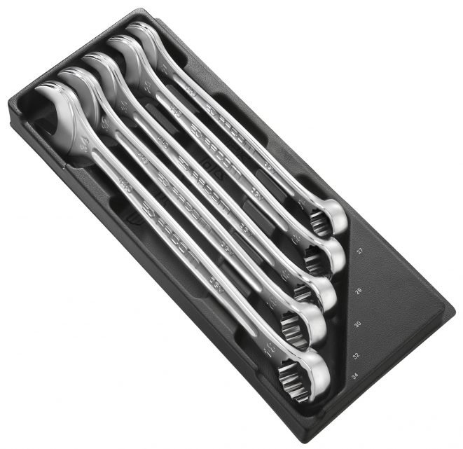 FACOM Gabelringschlüssel-Set In Schaumstoffeinlage – 17-teilig, Größen 6-24 Mm