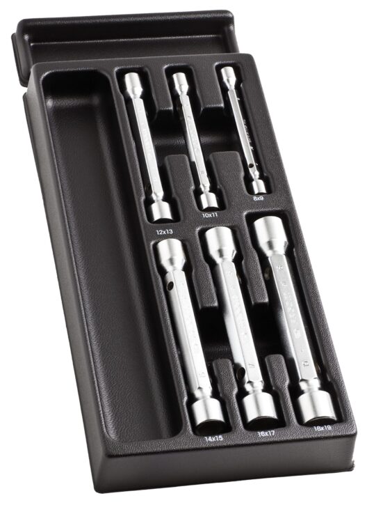 Facom MOD.97 6 Piece Metric Double Ended Forged Socket Wrench Set Supplied in Plastic Module Tray 8-19mm