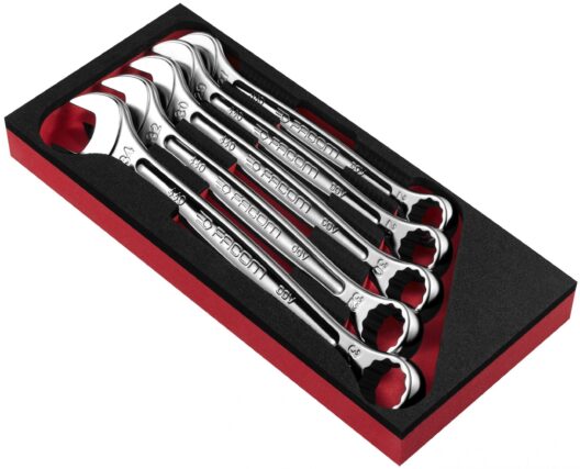 Facom MODM.440-2 5 Piece Metric Combination Spanner Set in Foam Module 27-34mm