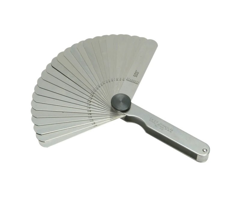 Starrett 66 Feeler Gauge 26 Piece Set 0.00150.025in PrimeTools