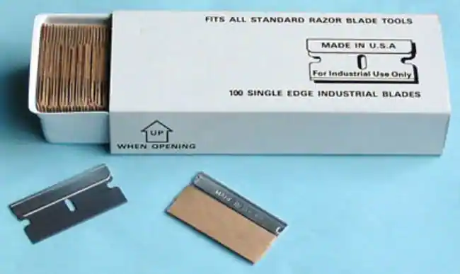 Single Edged Industrial Scraper / Knife Blades x 100