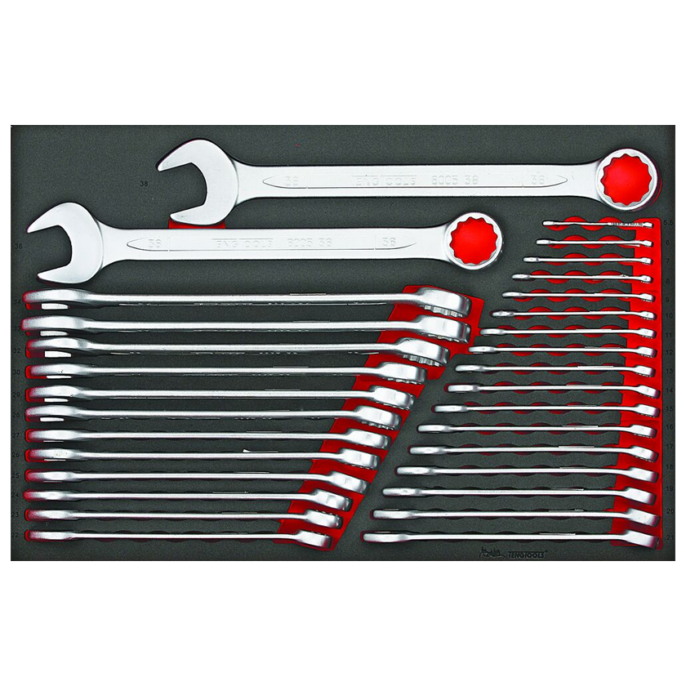 Teng TTESP31 31 Piece Metric Combination Spanner Set 5.5-38mm In Eva Foam