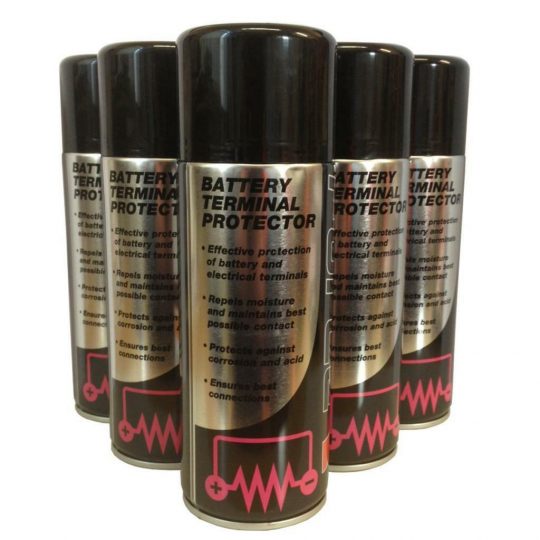 6 x 400ml Force Professional Battery Terminal Protector Spray Cleans