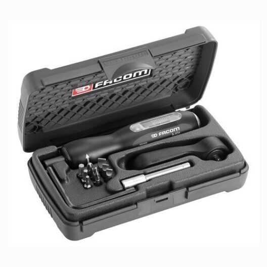 Facom A.402J2 Torque Screwdriver Kit, with Vernier adjustment 0.5 - 2.5Nm