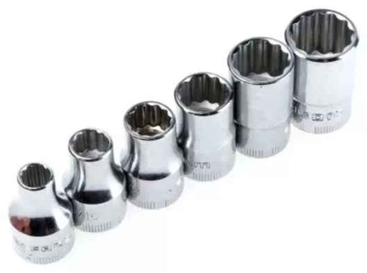 Facom JB.40AU 3/8" Drive 6 Piece 12 Point AF Socket Set 1/4" - 9/16" AF