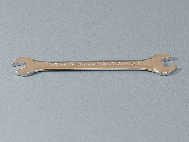 Britool 3/8" by 7/16"Whit open ended spanner 2J7182 Good used condition 