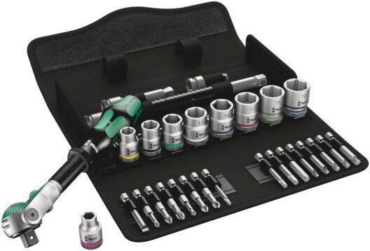 Wera 8100 SB 6 3/8″ Drive Zyklop 29 Piece Metric Socket & Bit Set 8-19mm - 004046