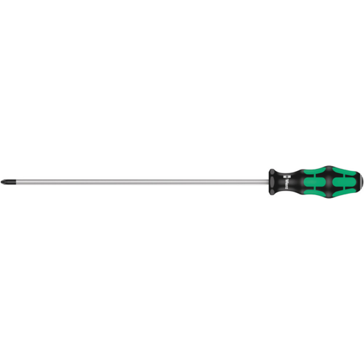 Wera 355 PZ Kraftform Extra Long Pozi Screwdriver PZ2 x 300mm - 009319
