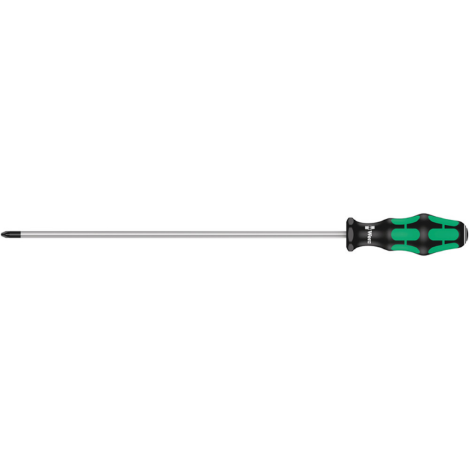 Wera 355 PZ Kraftform Extra Long Pozi Screwdriver PZ2 x 300mm - 009319
