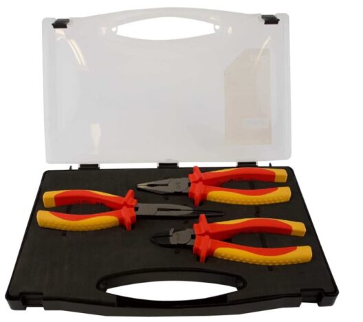 Avit (By CK) AV06051 3 Piece Electricians Insulated VDE Pliers Set