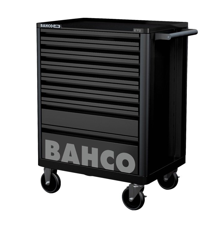 Bahco 1472K8BLACK E72 8 Drawer 26" Mobile Roller Cabinet Black