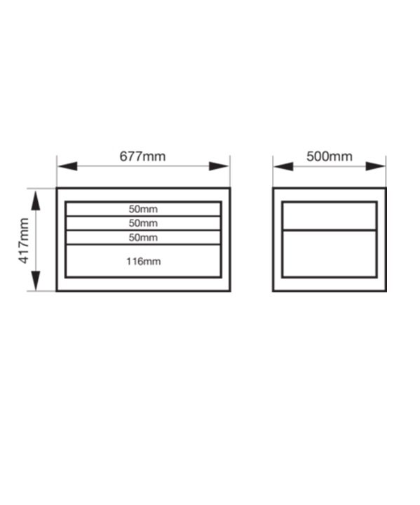Bahco 1485K4RED C85 Classic 4 Drawer Top Chest Red - Image 3