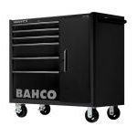 Bahco 1475KXL6CBLACK C75 40″ XL 6 Drawer Mobile Roller Cabinet with Side Cabinet Black