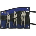 Irwin Vise-Grip T76KBT 3 Piece Quick Release Straight Jaw, Curved and Long Nose Locking Jaw Pliers