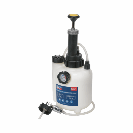 Sealey VS820 Car & Motorcycle Brake & Clutch Fluid Bleeding Draining System 2.5 Litre
