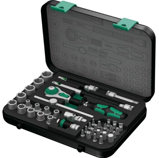 Wera 1/4" Drive 8100 SA2 Zyklop 42 Piece Metric Socket Set 4-14mm - 003533