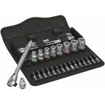 Wera 004021 81100SA11 1/4" Drive 28 Piece Imperial Zyklop Metal Switch Lever Ratchet Socket and Bit Set 3/16-1/2" AF