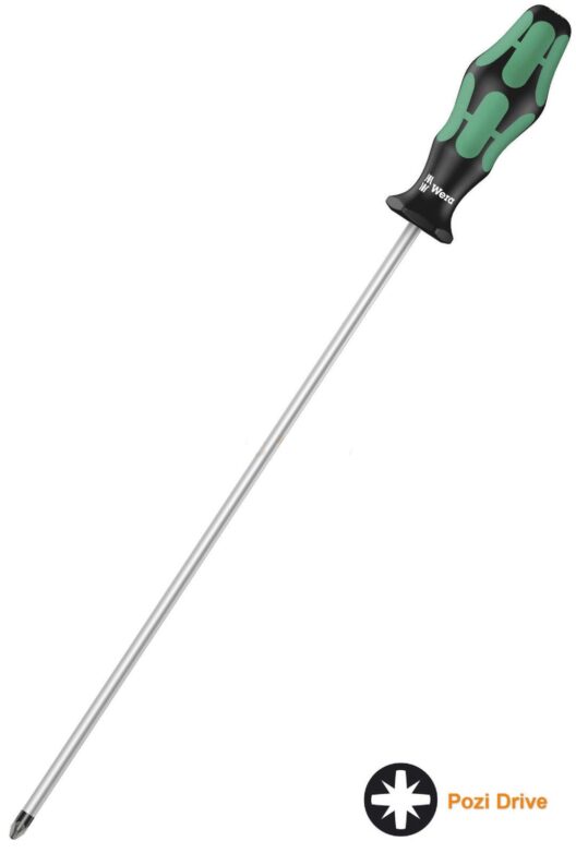 Wera 009319 Kraftform Plus 350 Extra Long Pozi Screwdriver PZ2 x 300mm