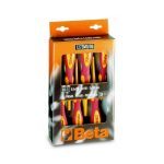 Beta 1273MQ/D6 6 Piece 1000V Phillips & Slotted Insulated Screwdriver Set