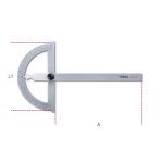 Beta 1676 300 Stainless Steel Protractor – 300 x 200mm