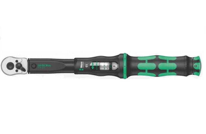 Wera 075620 Click-Torque C 1 1/2" Drive Reversible Torque Wrench 10-50Nm