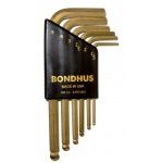 Bondhus 07846 6 Piece GoldGuard Ball End Hexagon Key Set 1.5-5mm