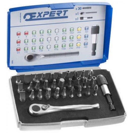 Expert by Facom E131702 32 Piece 1/4" Screwdriver Bit Set