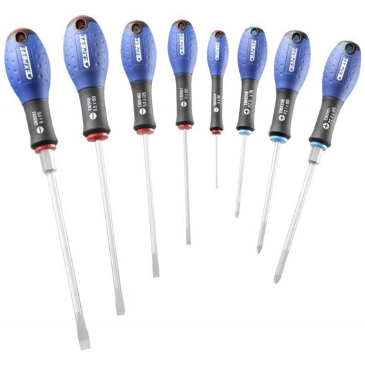 Expert by Facom E160906 8 Piece Slotted &amp; Pozi Screwdriver Set