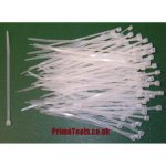 CABLE TIES 2.5mm x 100mm (WHITE) (Pack quantity 500)