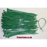 CABLE TIES 4.8 x 200mm GREEN (Pack quantity 200)