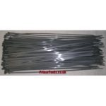 CABLE/WHEEL TRIM TIES 4.8x370mm SILVER (Pack quantity 500)