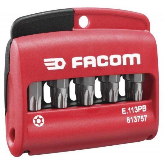 Facom E.113 11 Piece Security Torx Series Screwdriver Bit Set