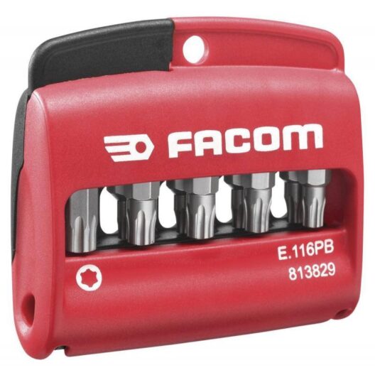 Facom E.116 11 Piece Torx Plus Screwdriver Bit Set T8-T40