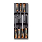 Beta T170 7 Piece Slotted Screwdriver Set in Plastic Module Tray SL