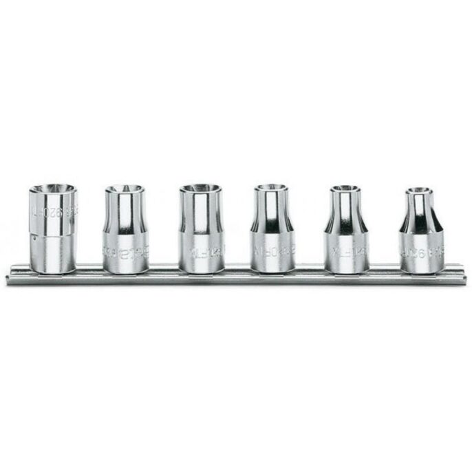 Beta 920FTX/SB6 6 Piece 1/2" Drive Female Torx Sockets Supplied On A Rail E10-E20