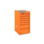 Beta C38L 7 Drawer Side Cabinet In Orange