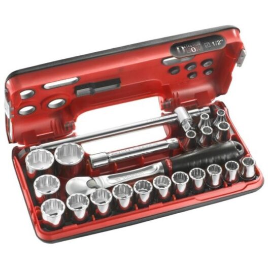 Facom SL.DBOX412 1/2" Drive Compact Metric Socket Set 8-32mm