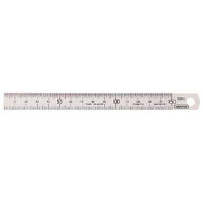 Draper 22670 Stainless Steel Rule 6"/150mm