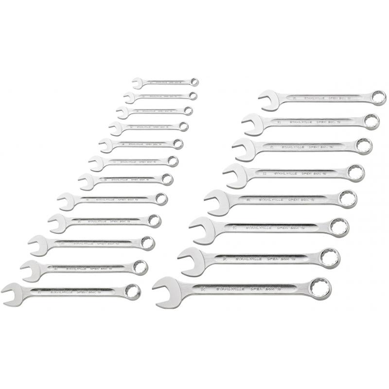 Stahlwille 96830166 Double ended ring spanner set TCS 20/10 10pcs., 6x7 –  30x32 mm