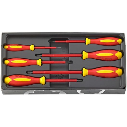 Stahlwille 4695 6 Piece VDE  1000V Insulated Electricians Screwdriver Set