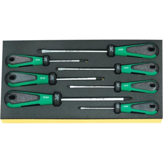 Stahlwille TCS 4820/4830 3K DRALL 7 Piece Slotted & Phillips Screwdriver Set