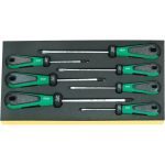 STAHLWILLE TCS 4820/4830 7 Pce 3K DRALL SLOTTED & PHILLIPS SCREWDRIVER SET