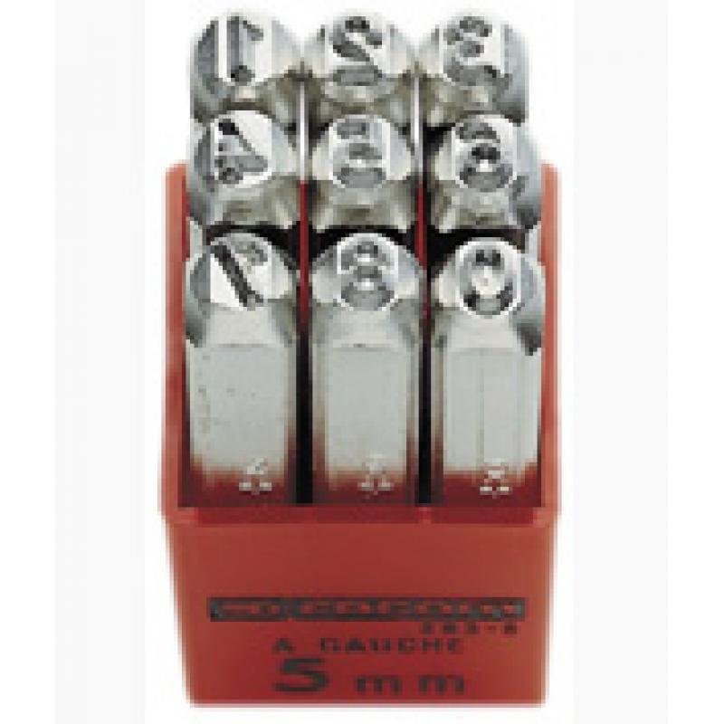 293A.5 5mm High Number Punch Set PrimeTools