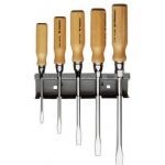 Facom ATHH.JS5 5 Pce. Slotted Wood - Handle Screwdriver Set