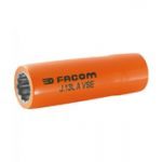 Facom J.17LAVSE 1000V VDE Insulated  3/8" Drive Bi Hexagon (12 Point) Long Socket 17mm